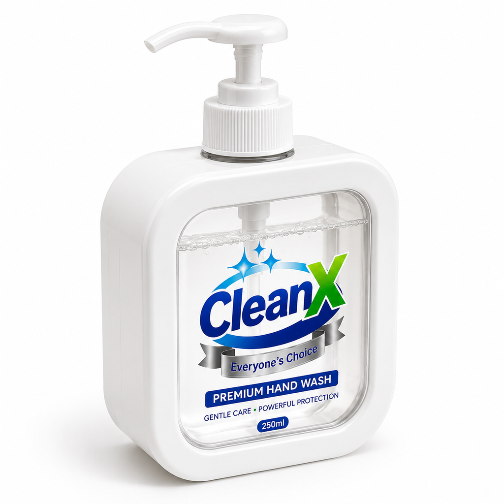 CleanX Premium Hand Wash – Pure White Care (250ml)