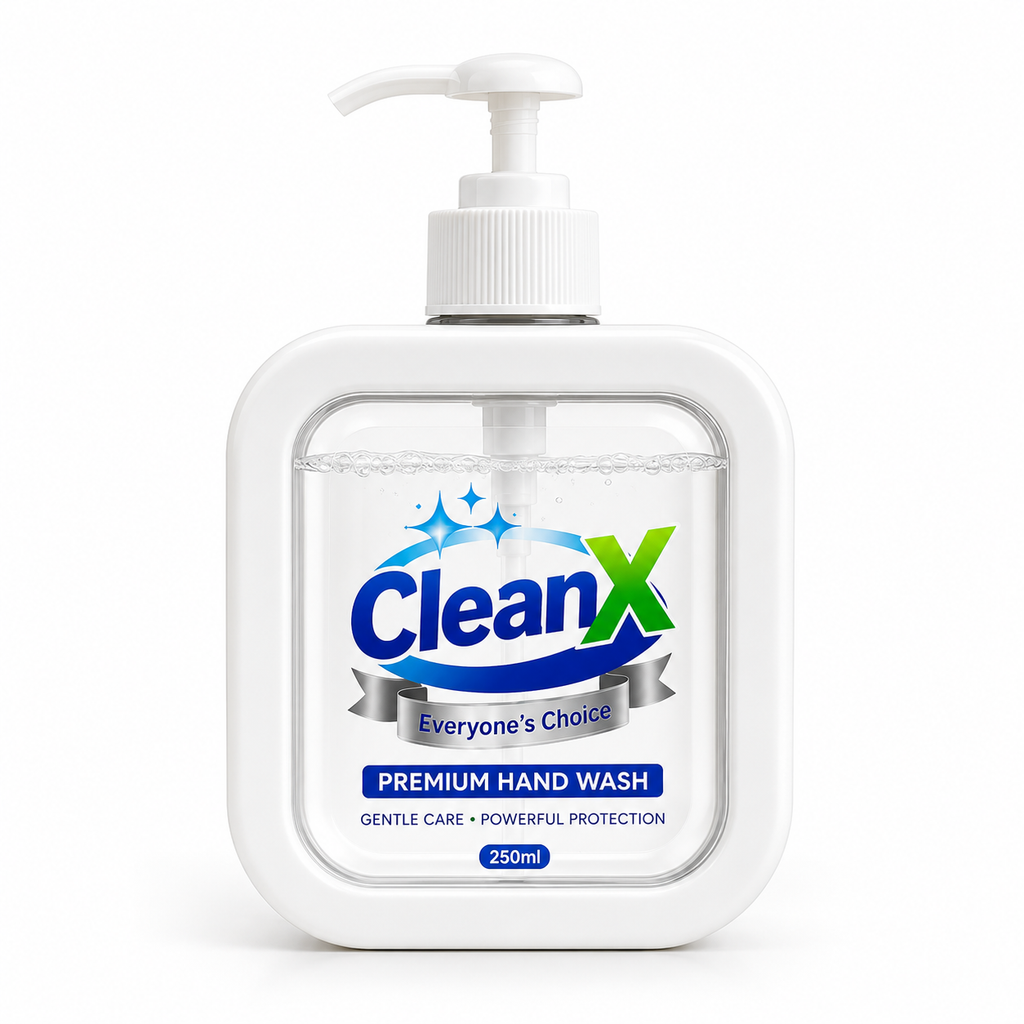 CleanX Premium Hand Wash – Pure White Care (250ml)